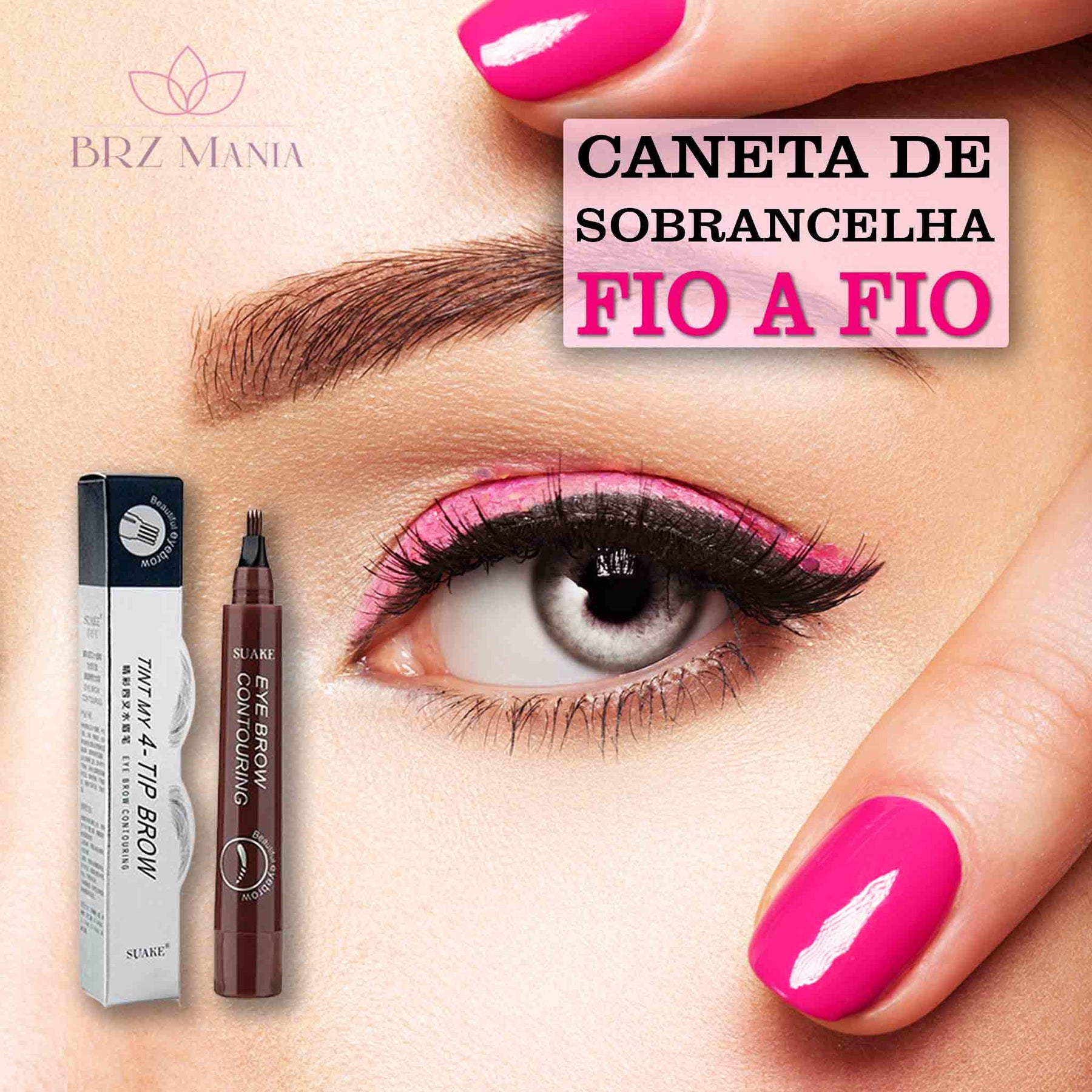 Caneta de Sobrancelha fio a fio