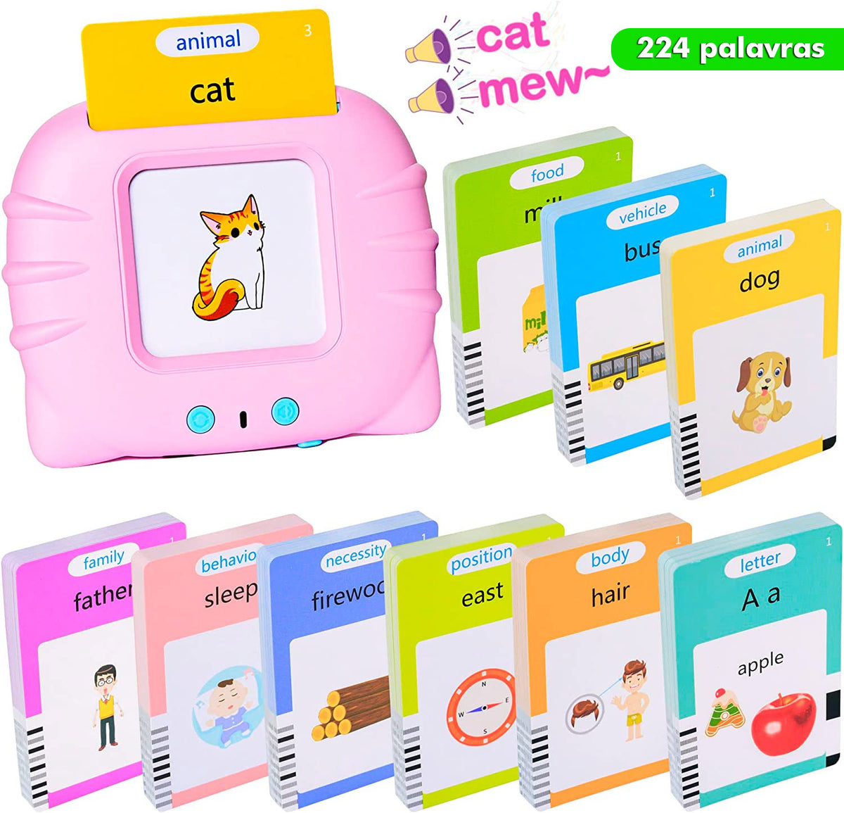 Kids AudioCards™ - Brinquedo educativo de inglês