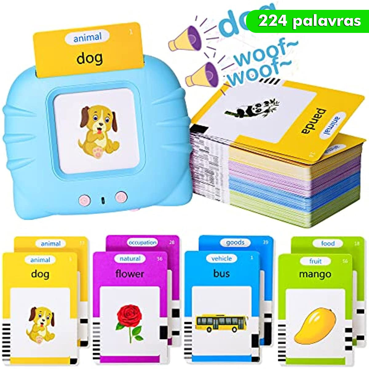 Kids AudioCards™ - Brinquedo educativo de inglês